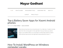 Tablet Screenshot of mayurgodhani.com